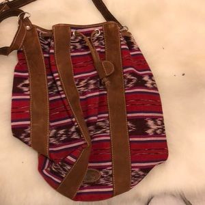 Tribal Print Bucket Bag